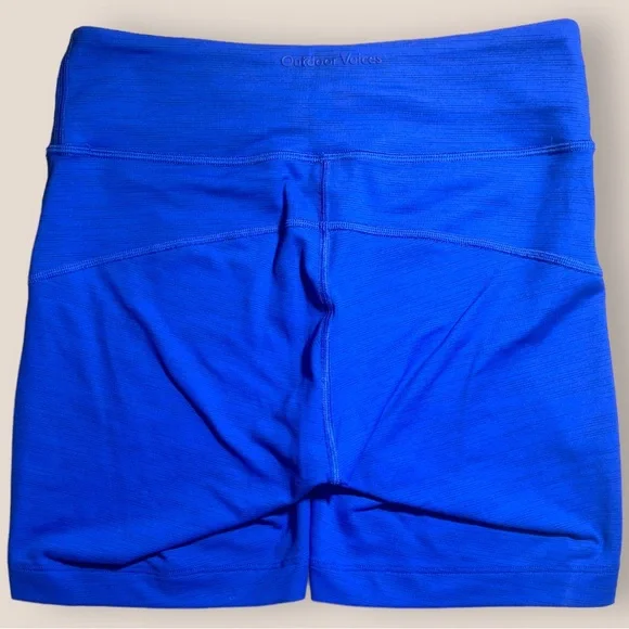 Outdoor voices TechSweat 6 inch biker shorts size small royal blue - Picture 3 of 5